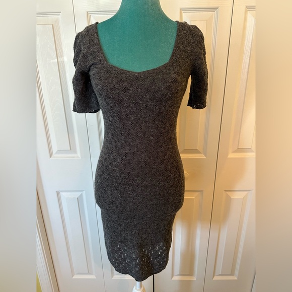 Free People Dresses & Skirts - Free People knit puff sleeve lined boho indie sleaze dress